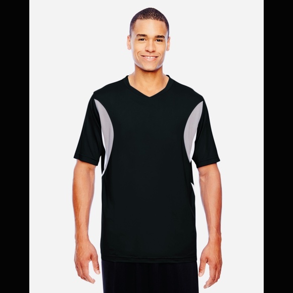 🌟 Men's Short-Sleeve Athletic V-Neck Tournament Jersey - Picture 1 of 6
